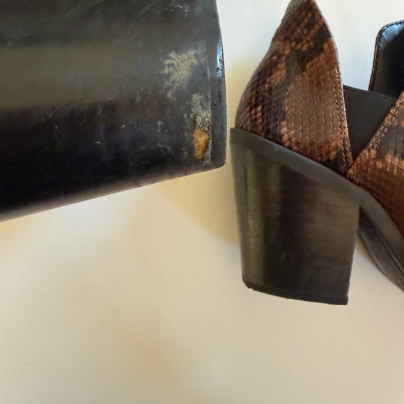 Steve Madden Snakeskin Pattern Ankle Booties - Picture 5 of 5